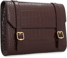 Load image into Gallery viewer, Printed leather clutch