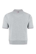Load image into Gallery viewer, Knitted cotton polo shirt