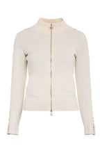 Load image into Gallery viewer, Chenille full-zip jumper