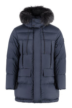 Load image into Gallery viewer, Hooded nylon down jacket