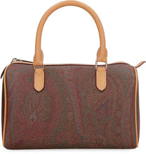 Load image into Gallery viewer, Paisley print boston bag