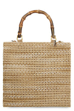 Load image into Gallery viewer, Panarea raffia tote bag
