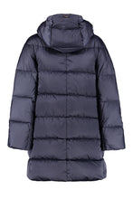 Load image into Gallery viewer, Long hooded down jacket