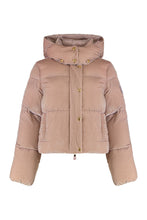 Load image into Gallery viewer, Velvet puffer jacket