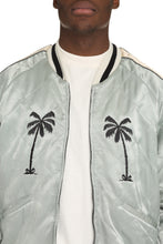 Load image into Gallery viewer, Embroidered satin bomber