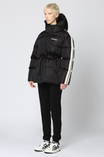 Load image into Gallery viewer, Hooded techno fabric down jacket