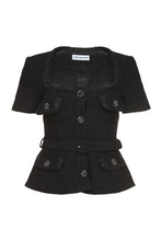 Load image into Gallery viewer, Belted peplum top