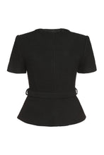 Load image into Gallery viewer, Belted peplum top