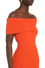 Load image into Gallery viewer, Knitted off-the-shoulder dress