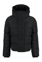 Load image into Gallery viewer, Camo hooded nylon down jacket