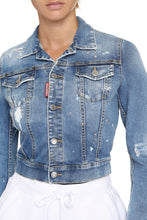 Load image into Gallery viewer, Bleach wash denim jacket