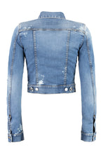 Load image into Gallery viewer, Bleach wash denim jacket