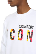 Load image into Gallery viewer, Cotton crew-neck sweatshirt with logo