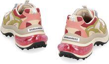 Load image into Gallery viewer, Bubble leather and fabric low-top sneakers