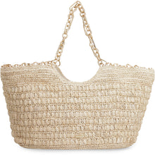 Load image into Gallery viewer, Naima raffia tote bag