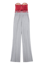 Load image into Gallery viewer, Satin bodice jumpsuit