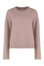 Load image into Gallery viewer, Round neck sweater in brushed alpaca blend