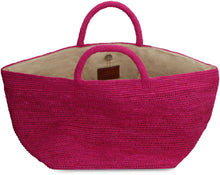 Load image into Gallery viewer, Vanilla raffia tote bag