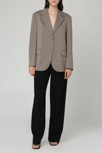 Load image into Gallery viewer, Veletta houndstooth pattern blazer