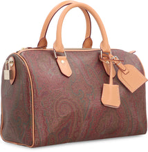 Load image into Gallery viewer, Paisley print boston bag