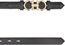 Load image into Gallery viewer, Smooth leather belt with Gancini buckle