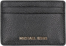 Load image into Gallery viewer, Jet Set pebbled calfskin card holder