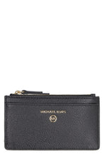 Load image into Gallery viewer, Jet Set Charm pebbled leather card holder