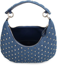 Load image into Gallery viewer, Valentino Garavani - Rockstud Spike denim hobo-bag