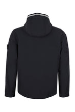 Load image into Gallery viewer, Hooded techno fabric raincoat