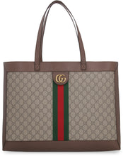 Load image into Gallery viewer, Ophidia GG supreme fabric tote bag