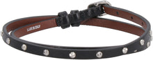 Load image into Gallery viewer, Leather bracelet with medallion and skull