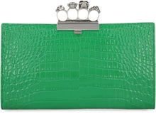 Load image into Gallery viewer, Jewelled leather clutch