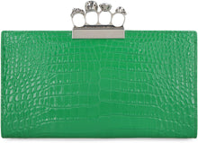 Load image into Gallery viewer, Jewelled leather clutch