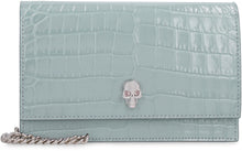 Load image into Gallery viewer, Croco-print leather clutch