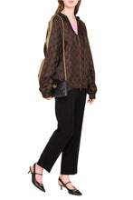 Load image into Gallery viewer, Full zip sweatshirt with side stripes