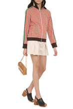 Load image into Gallery viewer, Contrasting stripes full-zip jacket