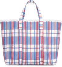 Load image into Gallery viewer, East-West smooth leather tote bag