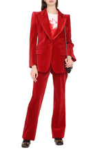 Load image into Gallery viewer, Single-breasted velvet jacket