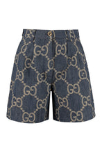 Load image into Gallery viewer, High-rise cut-off denim shorts