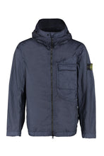 Load image into Gallery viewer, Hooded techno fabric raincoat