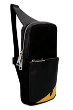 Load image into Gallery viewer, Nylon and leather one-shoulder backpack