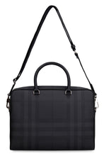 Load image into Gallery viewer, London check motif briefcase