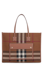Load image into Gallery viewer, Freya checked tote bag