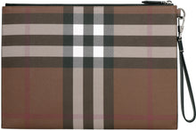 Load image into Gallery viewer, Checked flat pouch