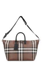 Load image into Gallery viewer, Checked canvas boston bag