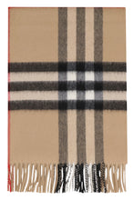 Load image into Gallery viewer, Checked cashmere scarf