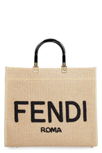 Load image into Gallery viewer, Sunshine medium raffia tote bag