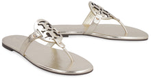 Load image into Gallery viewer, Miller metallic leather flat slippers