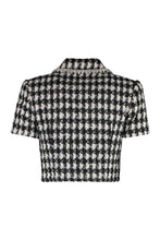 Load image into Gallery viewer, Lurex tweed cropped top