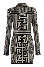 Load image into Gallery viewer, Jacquard knit mini-dress